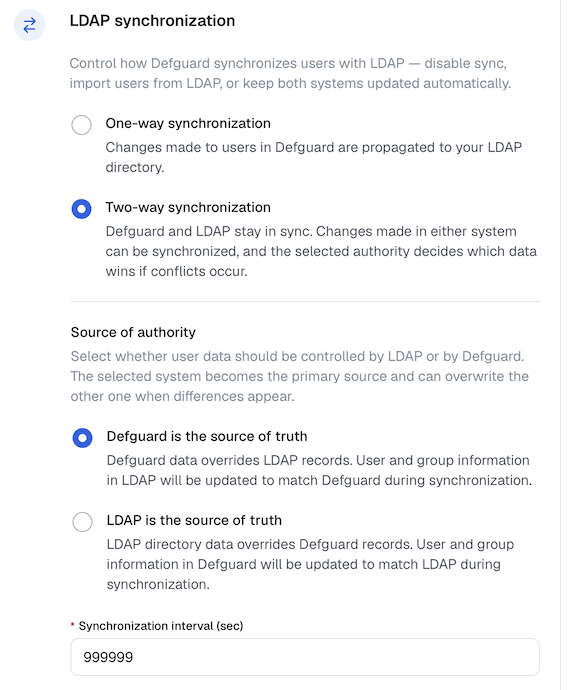 LDAP Two-way synchronization